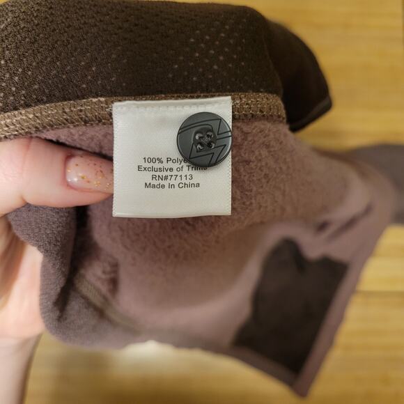 Cloudveil Men's Full-Zip Fleece Jacket Brown Size M Performance Zip-Up - Picture 10 of 11